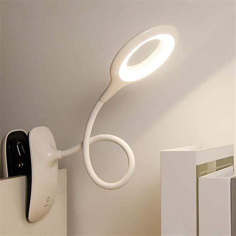 Rechargeable Clip On Reading Light - Book Lights with Touch Switch, Eye ...