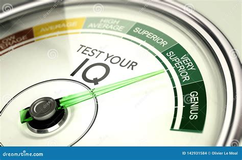 IQ Test Result, Very Superior Intelligence Quotient Stock Illustration - Illustration of ...