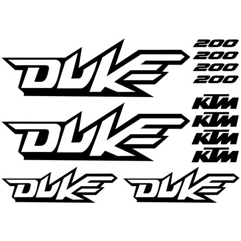 Wallstickers folies : Ktm 200 duke Decal Stickers kit