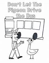 Dont Let The Pigeon Drive Bus coloring By Amy Porth  TPT sketch template