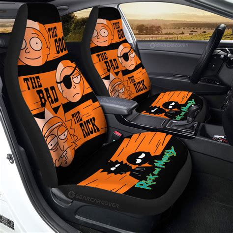 Rick and Morty Car Seat Covers Custom Car Interior Accessories