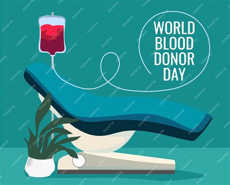 Premium Vector | A poster for world blood donor day.