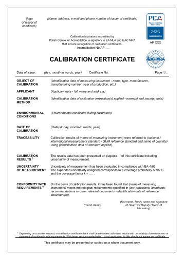 Mass Flowmeter Calibration Certificate - TSI