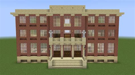 Minecraft - How to build a school (monster school) - YouTube