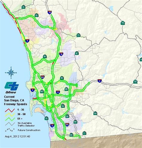 Caltrans San Diego Traffic Map - Oconto County Plat Map