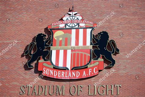 Sunderland Badge Outside Stadium Light During Editorial Stock Photo - Stock Image | Shutterstock