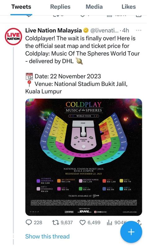 Coldplay Malaysia ticketing service, Tickets & Vouchers, Event Tickets ...