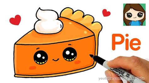 Cute Pumpkin Pie Drawing - 2024