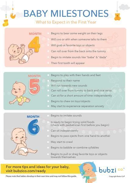 An Amazing First Year: A Monthly Chart of Baby’s Important Milestones ...