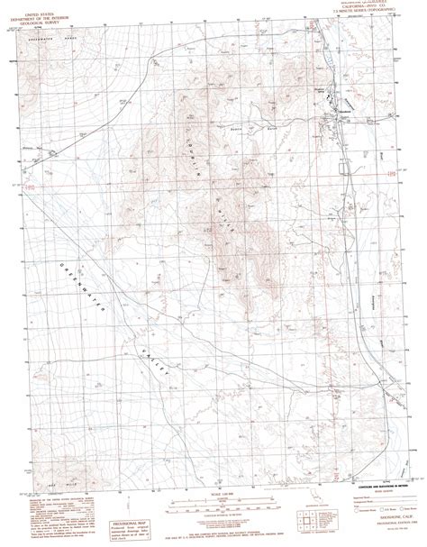 Shoshone topographic map 1:24,000 scale, California