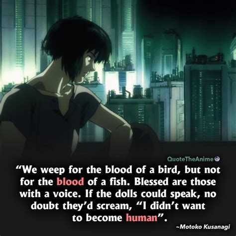 10+ Powerful Ghost in the Shell Quotes (Images) - QTA