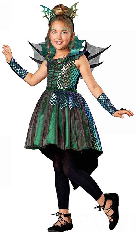 Amazon.com: Seasons Direct Halloween Girls Deluxe Dragon Costume: Clothing | Girls dragon ...