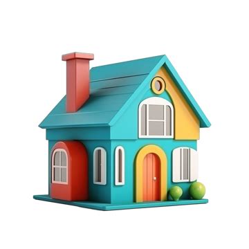 3d Stylized Toy House, House, Architecture, Stylized PNG Transparent Image and Clipart for Free ...