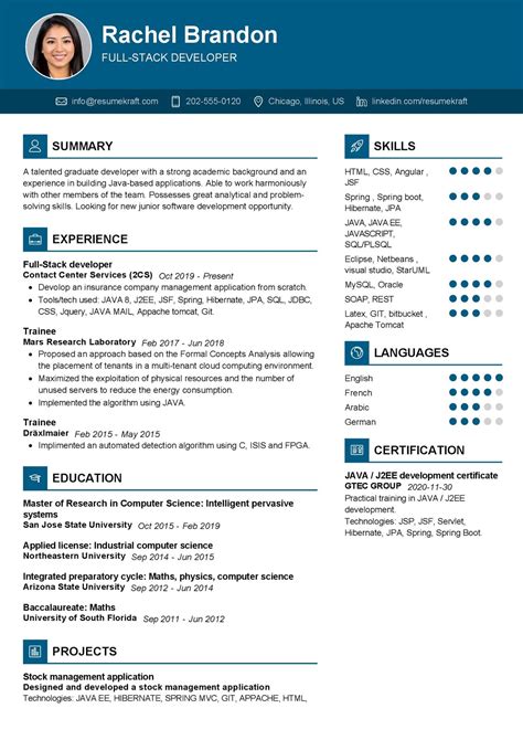 Full-Stack developer Resume Example in 2024 - ResumeKraft