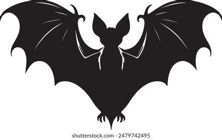 Flying Bat Vector Silhouette Image Stock Vector (Royalty Free ...