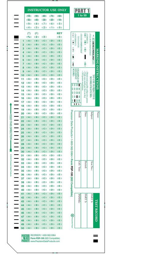 882 Compatible Testing Forms 500 Sheet Pack - www.dec.neu.edu.vn