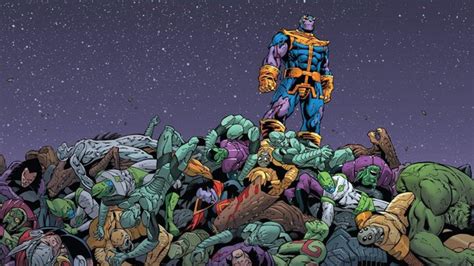 Thanos Kills Avengers Comic