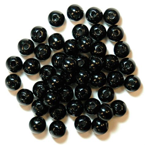 Beads: Pearl: 5mm: Black: 5 Packs of 40 - Trimits - Groves and Banks