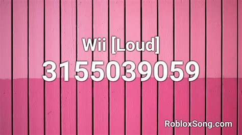 Wii [Loud] Roblox ID - Roblox Music Code - YouTube