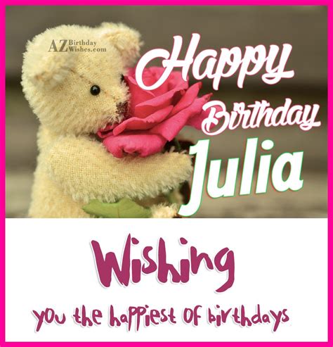 Happy Birthday Julia