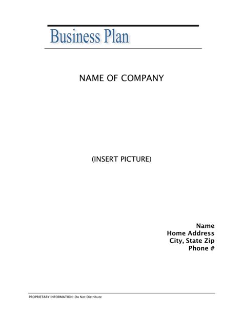 Business Plan Template Filetype Pdf - PDF Template