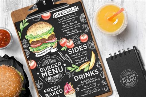 10 Modern Restaurant Menu Templates - Barcelona Design Shop