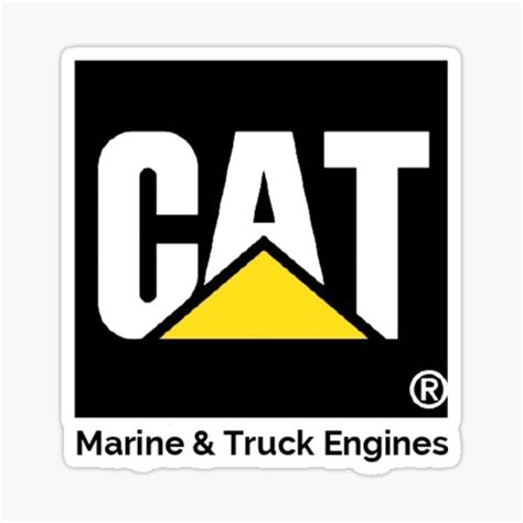 "CAT marine & truck engine" Sticker for Sale by bayyapple | Redbubble