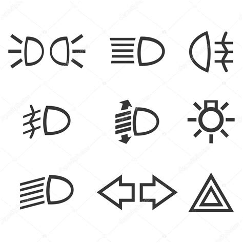 Car interface symbols Stock Vector by ©-panya- 43847205