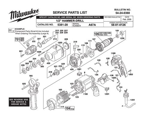 Buy Milwaukee 5381-20-(A67A) 1/2" -drill Replacement Tool Parts ...