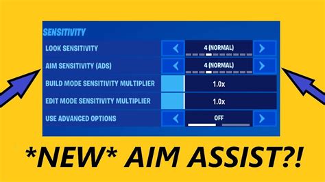 NEW FORTNITE SETTINGS EXPLAINED (AIM ASSIST + SENSITIVITY UPDATED) - YouTube