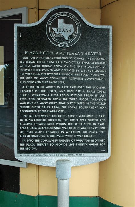 Plaza Hotel and Plaza Theater | Historical marker located in… | Flickr