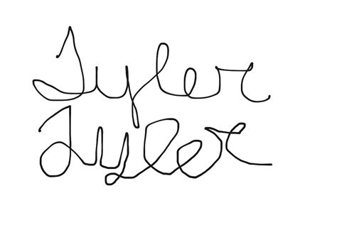 Cursive Writing Tyler | Cursive Handwriting | ShowMe