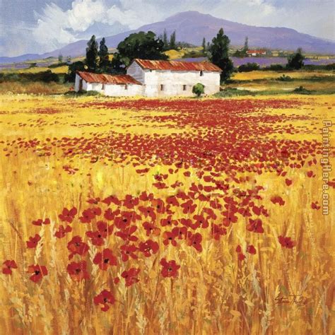 Steve Thoms Poppies field painting anysize 50% off - Poppies field ...