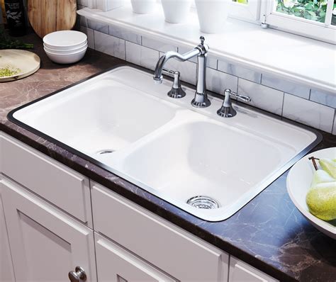 Garnet 21 x 32 Porcelain Enamel Flatrim Sink in White | Sink, Bootz en