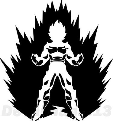 Dragon Ball Z Vegeta Power Up Super Saiyan Car Wall Window Vinyl ...