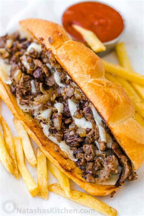 Philly Cheesesteak Recipe (VIDEO) - NatashasKitchen.com