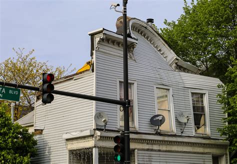 a post-fire chicago wood-framed building with western false front ...