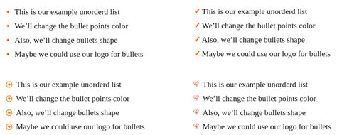 Change bullet point color and shape with CSS - Style list bullets tutorial