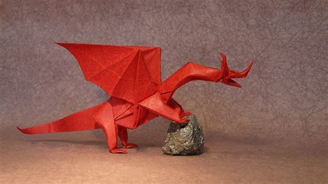 Поделка дракон из бумаги оригами