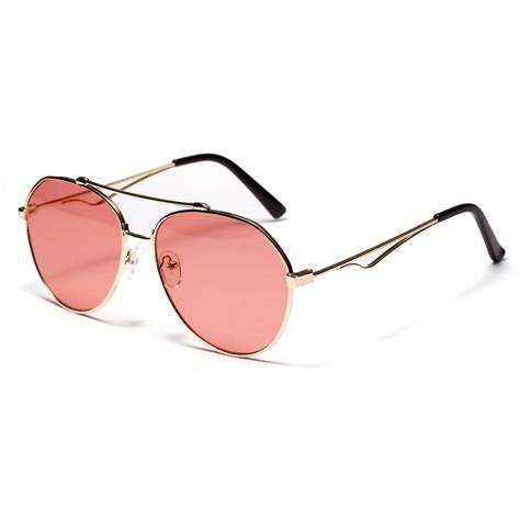 Candy Colors Tinted Lenses Pink Blue punk Neutral Sunglasses Men Women Eyeglasses Round Designer ...