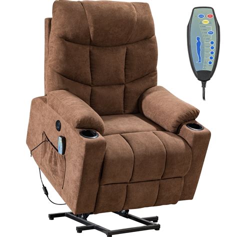 Lift Chair for Elderly Massage Chair Power Electric Recliner Wall Hugger Recliner Chair Living ...