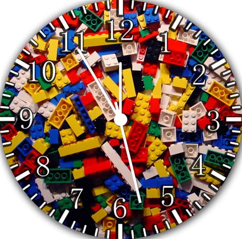 Lego Blocks Bricks Frameless Borderless Wall Clock Nice For Gifts or Decor F22 | eBay