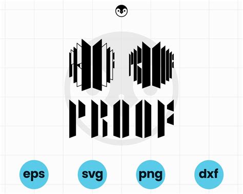 BTS Proof Album Cover SVG Png, Eps, Dxf Army BTS Anthology Art Vector ...