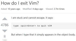 How Do You Exit Vim? A Newbie Question Turned Tech Meme - The New Stack