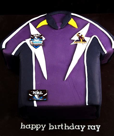 Melbourne Storm Jersey Cake - CakeCentral.com