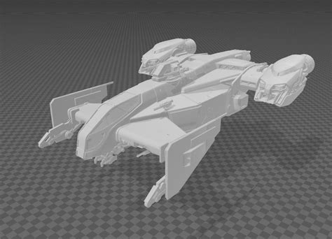 Free STL file Star Citizen Cutlass Black (Drake Interplanetary) ⭐・Template to download and 3D ...