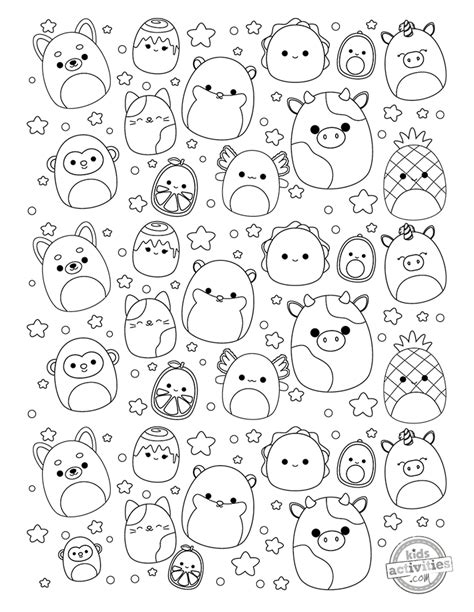 Cutest Ever Squishmallow Coloring Page. Kids Activities Blog - Coloring Home