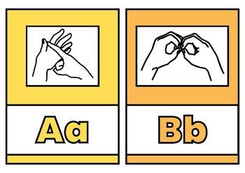 BRIGHT BSL Class Alphabet Display by weesparksteaching | TPT