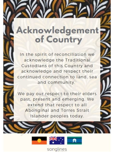 Acknowledgement of Country | Campfire - Songlines Art Culture Education