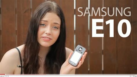 THINK.. THANK.. TALK: Samsung E10 Swivel Angle lens HD Camcorder Review Video